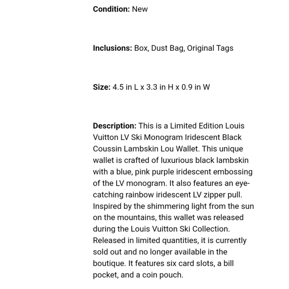 Authentic Louis Vuitton Ski Monogram Wallet - Picture 9 of 9